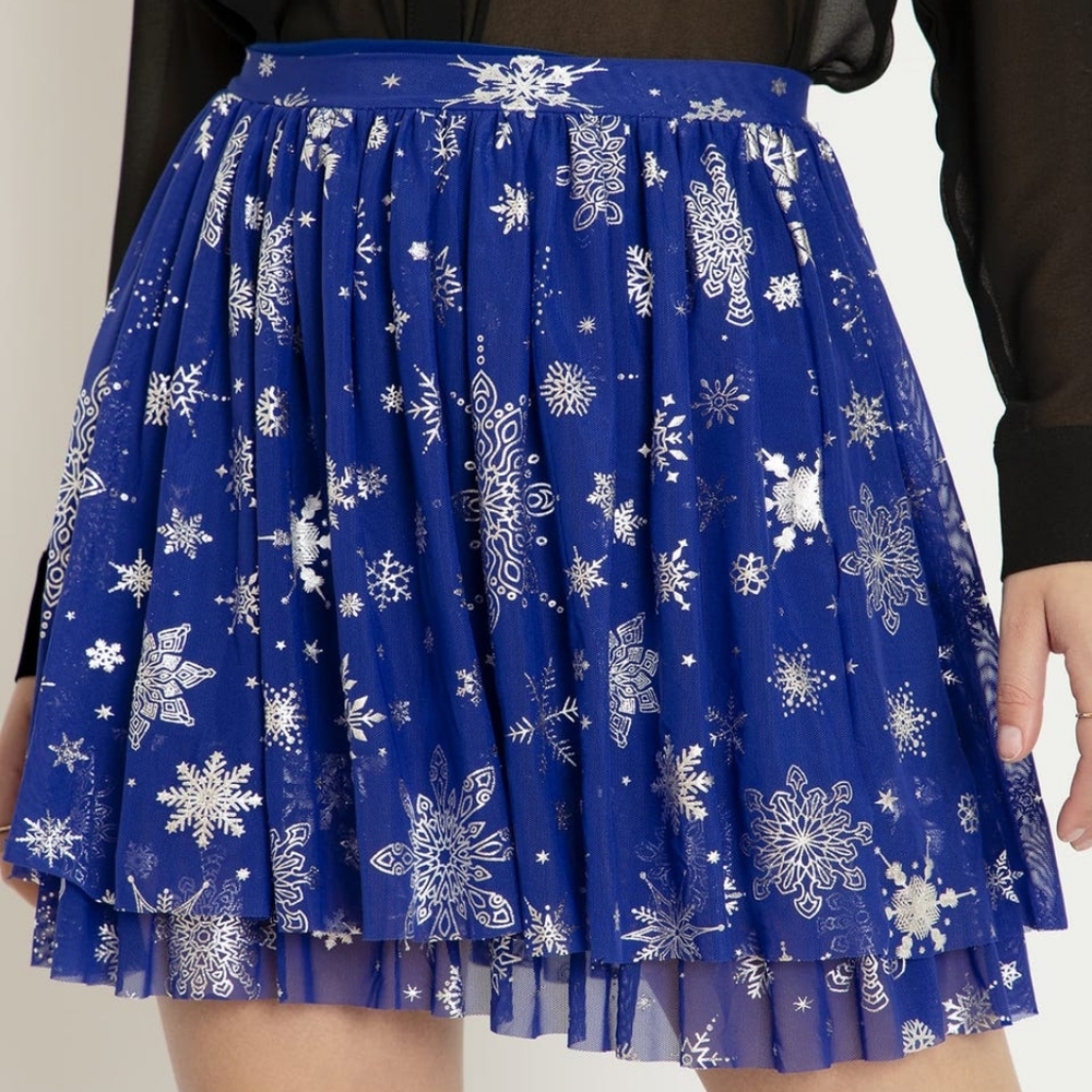 Blackmilk Snowed In Sheer Tier Skirt